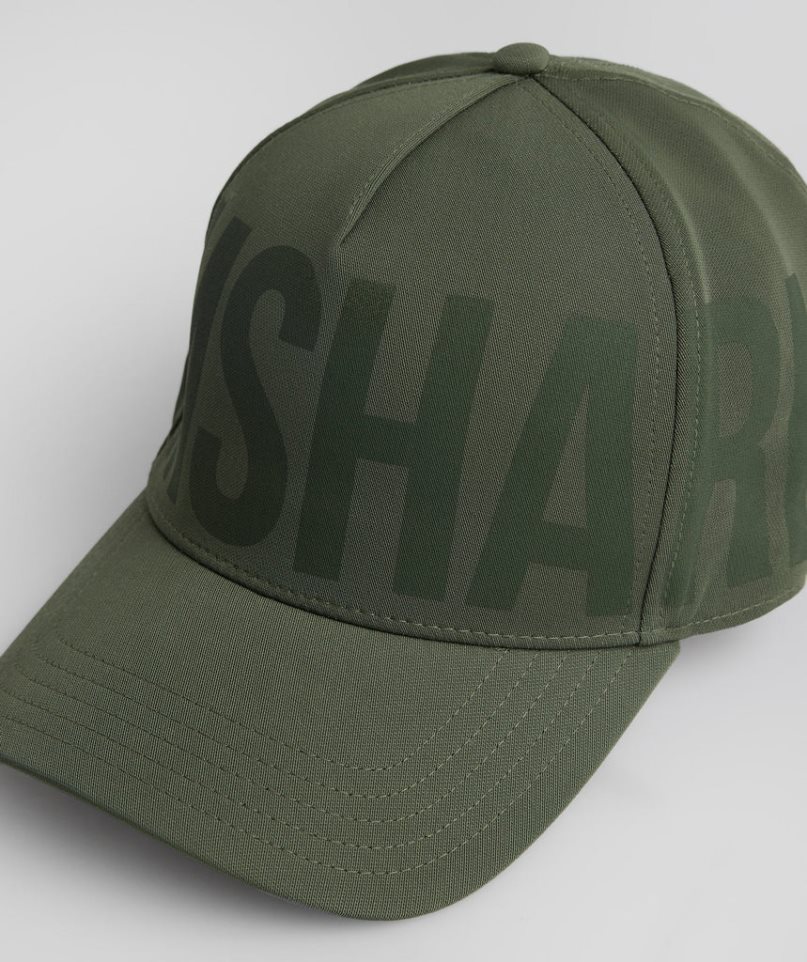 Gymshark Logo Trucker Caps Olive | CA 10A683